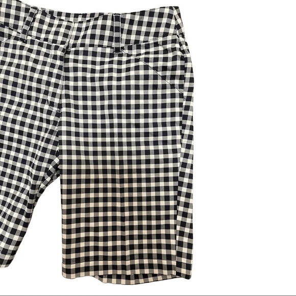 🛍️3/$40 Callaway Golf Opti Dry Caviar Navy & White Gingham Shorts Golf Size 2 - Picture 3 of 4